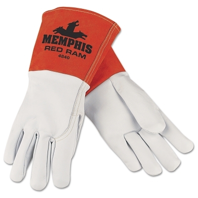 LARGE RED RAM GRAIN GOATSKIN MIG/TIG GLOVE